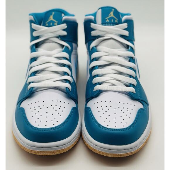 NEW Nike Air Jordan 1 Mid Aquatone Celestial Gold DQ8426-400 Men\'s Size Multi